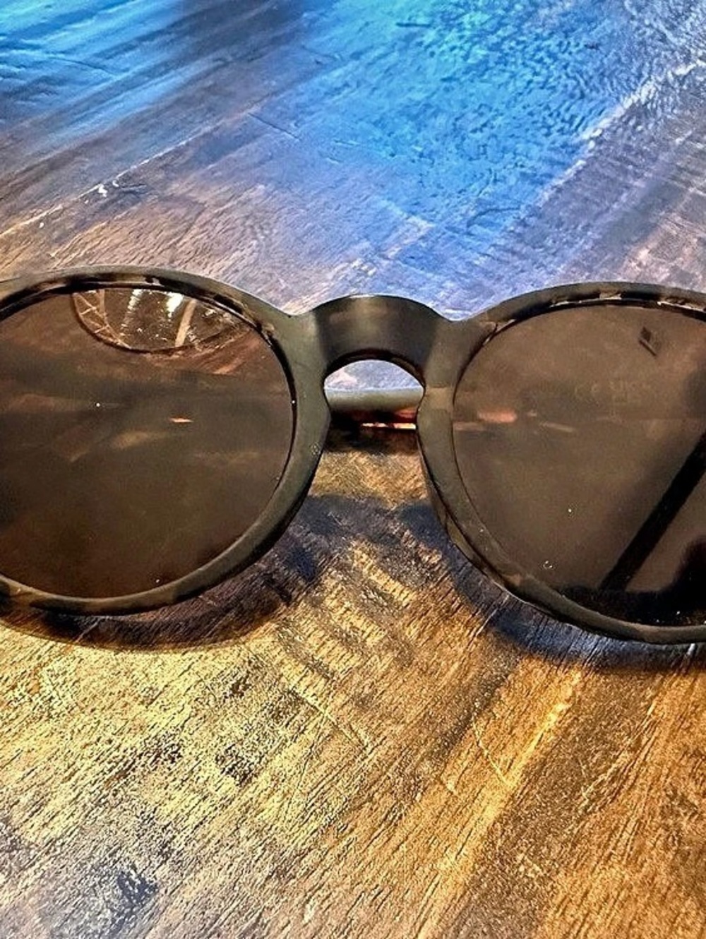 Goodr Dark Tortoise Round Sunglasses Brown Lenses Retro Panto Frame